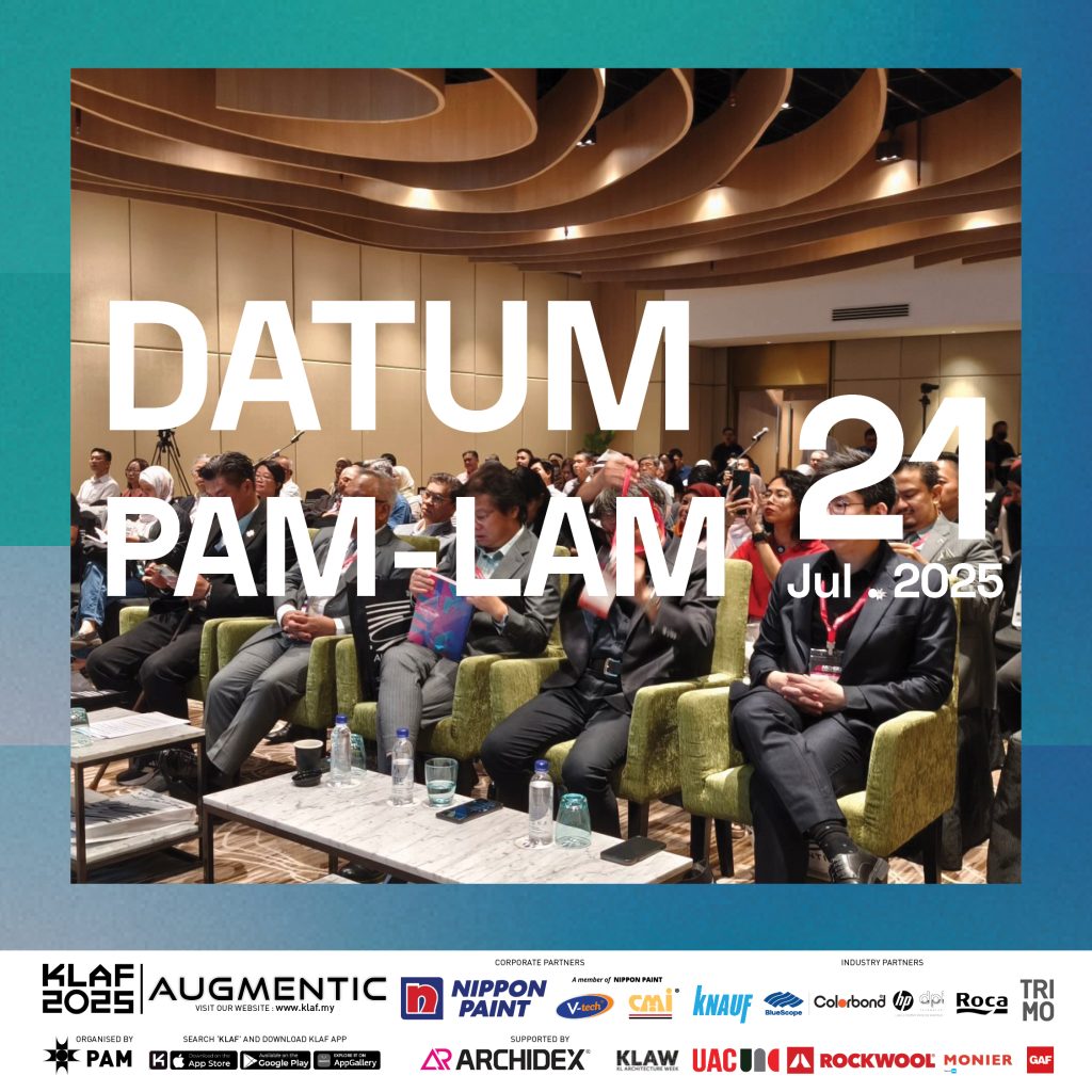 DATUM PAM-LAM Big ideas, bold voices, and the future of architecture took center stage at DATUM: PAM–LAM 2025 on 21 July at Novel Hall 2, MITEC! Convened by Ar. Ridha Razak, the event opened with a visionary speech by Dato' Ar. Azman Md Hashim on the future of LAM, followed by Ar. Azim A. Aziz’s eye-opening “State of the Profession” survey. Post-coffee buzz, Ar. Chris & Ar. Esmonde Yap broke down the limits of ACP & IDCP marketing. Ar. Sharina Intan Abdullah addressed firm succession, and Adj. Prof. Ar. Dr. Tan Loke Mun wrapped with the powerful LAM-BOS system!