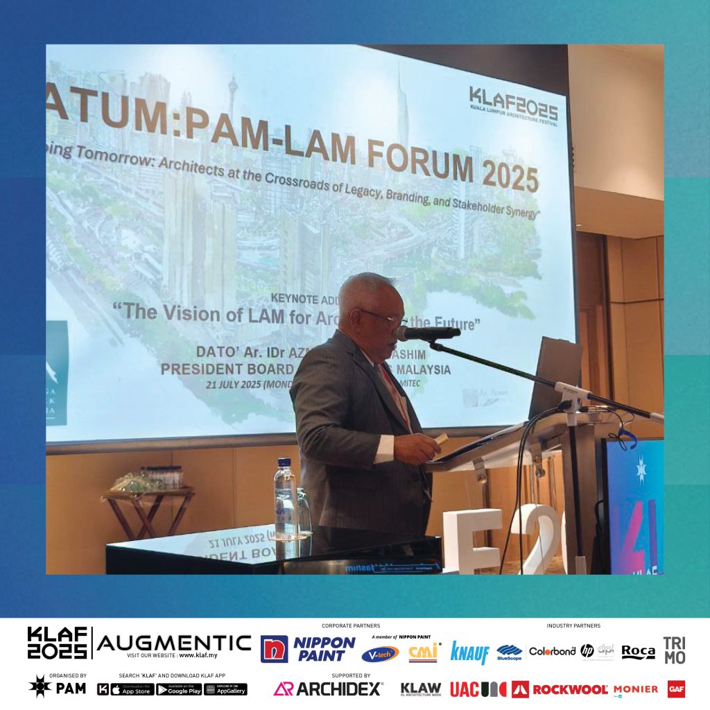 DATUM PAM-LAM Big ideas, bold voices, and the future of architecture took center stage at DATUM: PAM–LAM 2025 on 21 July at Novel Hall 2, MITEC! Convened by Ar. Ridha Razak, the event opened with a visionary speech by Dato' Ar. Azman Md Hashim on the future of LAM, followed by Ar. Azim A. Aziz’s eye-opening “State of the Profession” survey. Post-coffee buzz, Ar. Chris & Ar. Esmonde Yap broke down the limits of ACP & IDCP marketing. Ar. Sharina Intan Abdullah addressed firm succession, and Adj. Prof. Ar. Dr. Tan Loke Mun wrapped with the powerful LAM-BOS system!