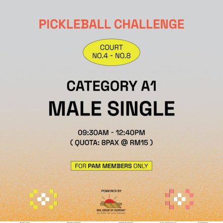 KLAF x DML Pickle Ball Challenge Category A – Male Single
