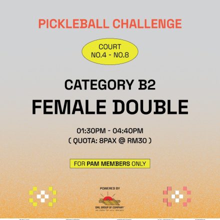 KLAF x DML Pickle Ball Challenge Category B – Female Double