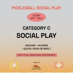 KLAF x DML Pickle Ball Challenge C  – Social Play