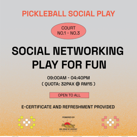 KLAF x DML Pickle Ball Challenge C – Social Play